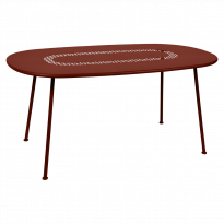 TABLE OVALE LORETTE 160 x 90 cm, Ocre rouge de FERMOB