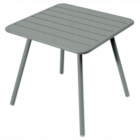 Table carrée 4 pieds LUXEMBOURG de Fermob, Gris lapilli