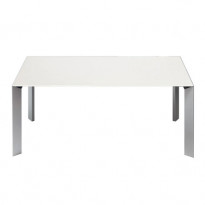 TABLE NORI EXTENSIBLE, 100 cm, Blanc de KRISTALIA