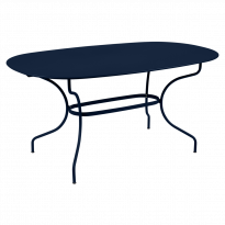 TABLE OVALE OPÉRA + 160x90 CM, Bleu abysse de FERMOB