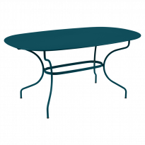 TABLE OVALE OPÉRA + 160x90 CM, Bleu acapulco de FERMOB