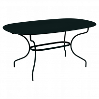 TABLE OVALE OPÉRA + 160x90 CM, Réglisse de FERMOB