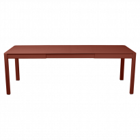 Table à allonges RIBAMBELLE de Fermob, 2 allonges, Ocre Rouge