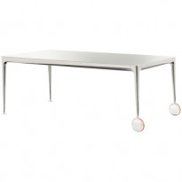 TABLE BIG WILL, 250 x 115 cm, Aluminium poli / blanc de MAGIS