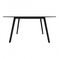 TABLE PILO, 160 x 85 cm, Piétement verni noir / plateau noir de MAGIS