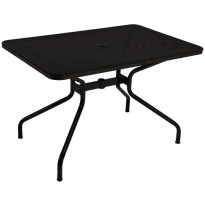 TABLE RECTANGULAIRE CAMBI, 120 x 80 cm, Noir de EMU