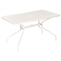 TABLE RECTANGULAIRE CAMBI, 140 x 80 cm, Blanc mat de EMU