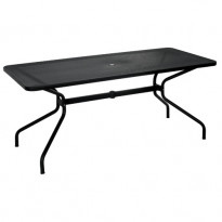 TABLE RECTANGULAIRE CAMBI, 180 x 80 cm, Noir de EMU