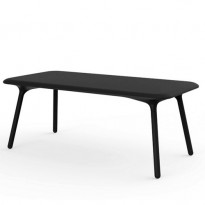 TABLE SLOO, 180 x 90 cm, Noir de VONDOM