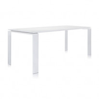 TABLE FOUR OUTDOOR 190 X 79 CM DE KARTELL, BLANC