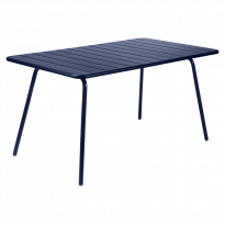 TABLE LUXEMBOURG 143x80 cm, Bleu abysse de FERMOB