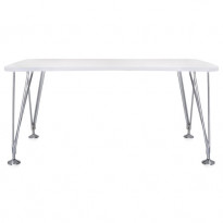 TABLE MAX DE KARTELL, L.160 X H.73 X P.80, BLANC ZINC