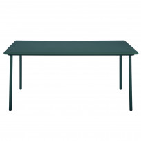 Table PATIO rectangulaire de Tolix, 160 x 100 cm, Vert empire