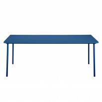 Table PATIO rectangulaire de Tolix, 240 x 100 cm, Bleu océan