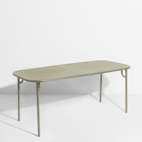 Table rectangulaire WEEK-END de Petite Friture, 180 x 85 x 75, Vert Jade