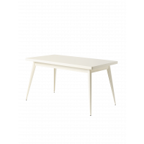 Table 55 de Tolix, 140 x 80, Blanc perlé