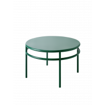 Table basse ronde T37 de Tolix, Ø 80 cm, Vert mousse