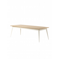 Table 55 Plateau chêne de Tolix, 240 x 100, Blanc perlé