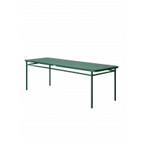 Table monacale T37 de Tolix, Vert mousse