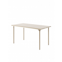 Table de jardin PATIO rectangulaire de Tolix, 140 x 80 cm, Beige gris