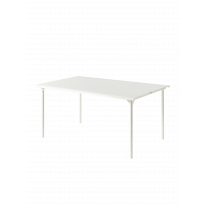 Table de jardin PATIO rectangulaire de Tolix, 160 x 100 cm, Blanc pur
