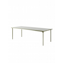 Table de jardin PATIO rectangulaire de Tolix, 240 x 100 cm, Vert jonc