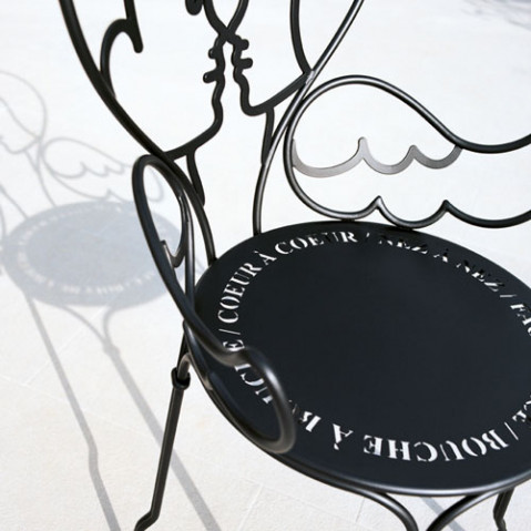 Ange Chaise Design Fermob Noir