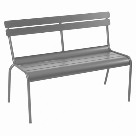 banc luxembourg fermob gris orage