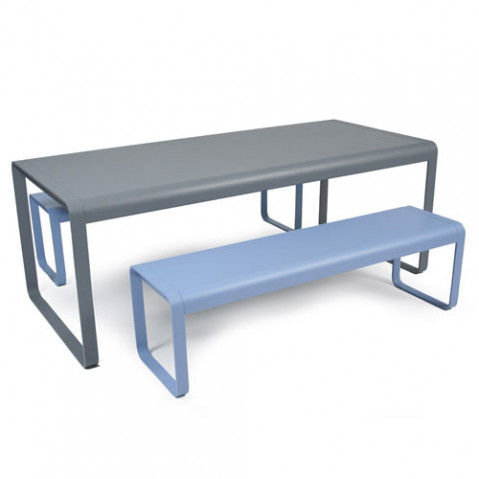 Bellevie table design fermob gris orage