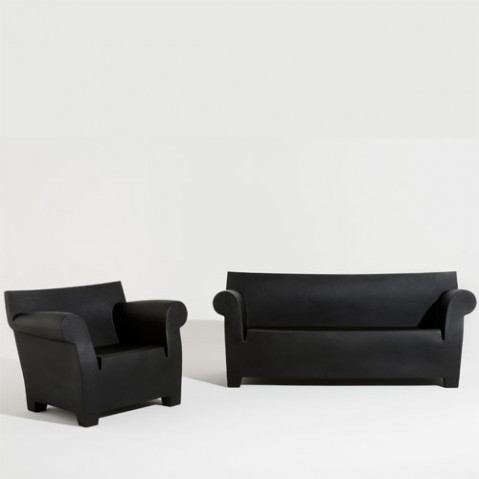 Bubble Club Kartell fauteuil design noir
