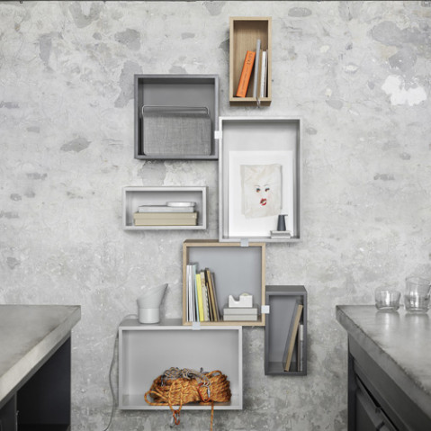 etagere stacked large muuto gris fonce
