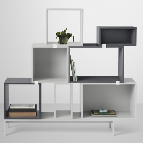 etagere stacked small fond muuto gris clair