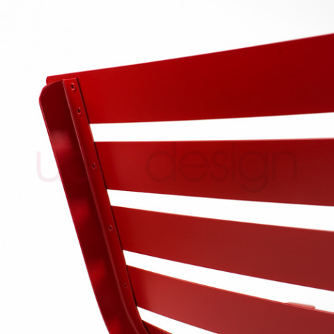 Bistro Chaise Longue Design Fermob Coquelicot