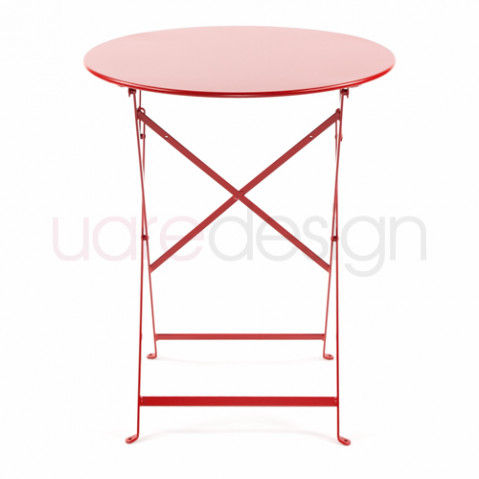 Bistro Table Ronde 60 Design Fermob Coquelicot