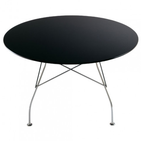 Glossy Table ronde Design Kartell Noir