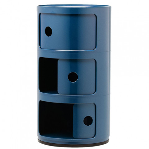 meuble componibili 3 elements kartell bleu