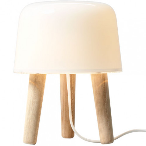 milk and tradition lampe à poser design cable blanc