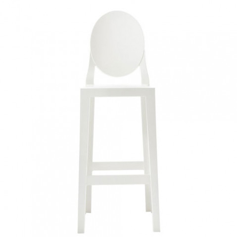 one more kartell tabouret h65 blanc