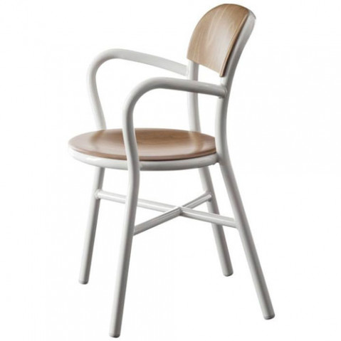 Pipe fauteuil design magis blanc hetre naturel