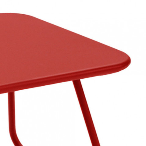 sixties fermob table basse coquelicot
