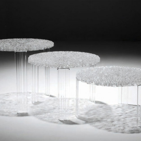 T Table Table Basse H36 Design Kartell Transparent