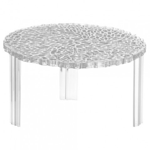 T Table Table Basse H 28 Design Kartell Cristal