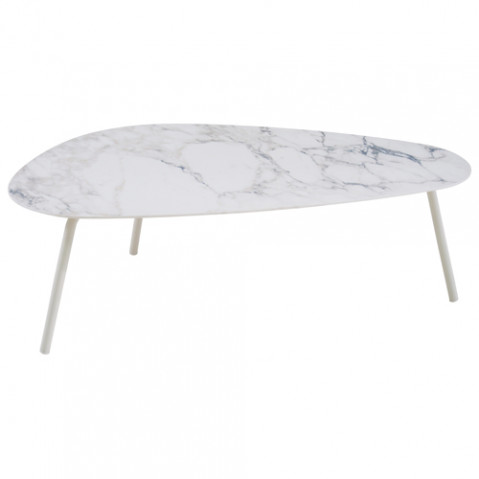 table basse terramare 108 emu blanc marbre