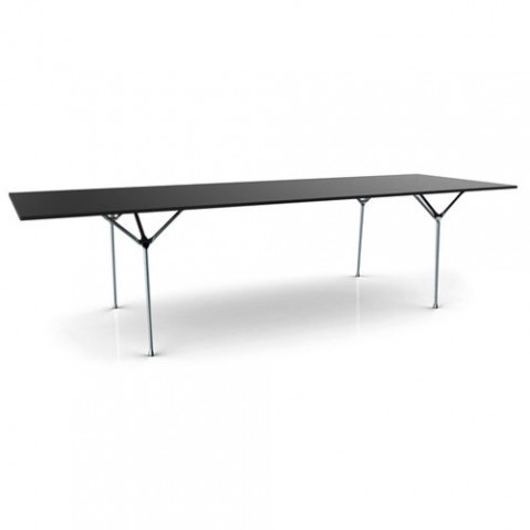 table officina 240 magis galvanise acier noir