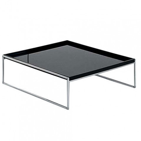 Trays Table Basse 80 x 80 cm Design Kartell Noir