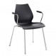 chaise accoudoirs maui kartell anthracite