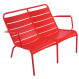 fauteuil bas duo luxembourg fermob coquelicot