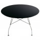 Glossy Table ronde Design Kartell Noir