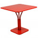 Luxembourg Table Carrée Design Fermob Coquelicot