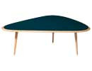 TABLE BASSE 50's, Large, Bleu paon de RED EDITION